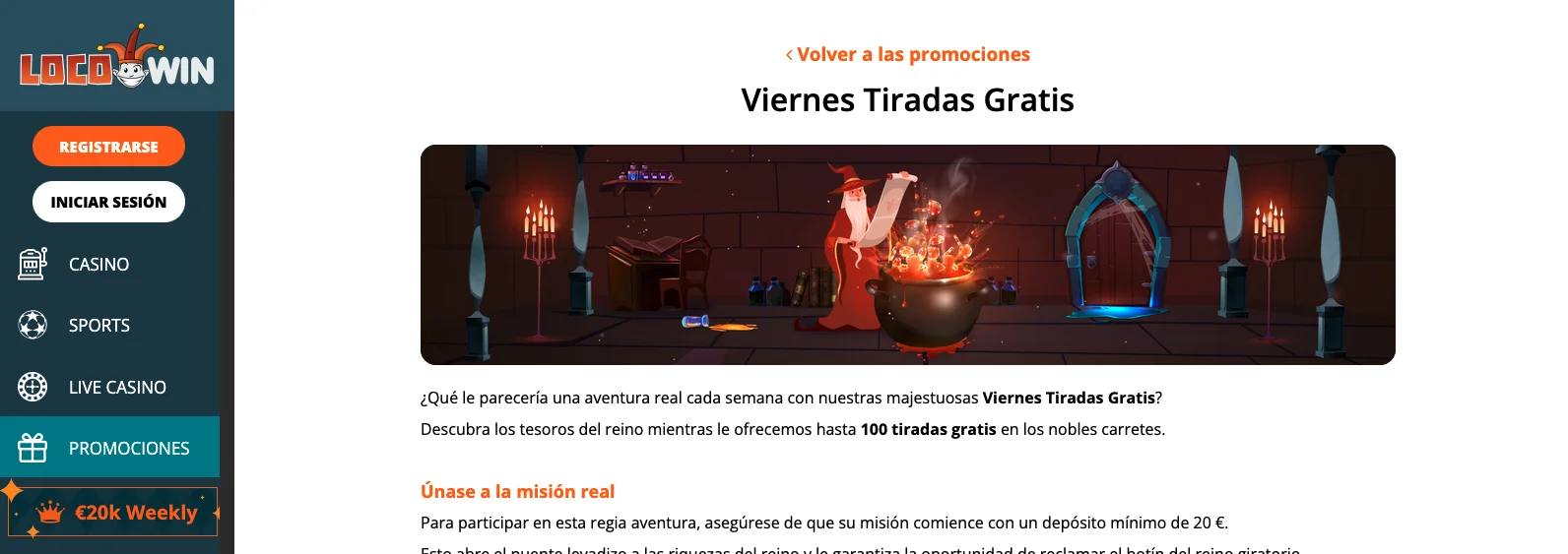 Tiradas gratis